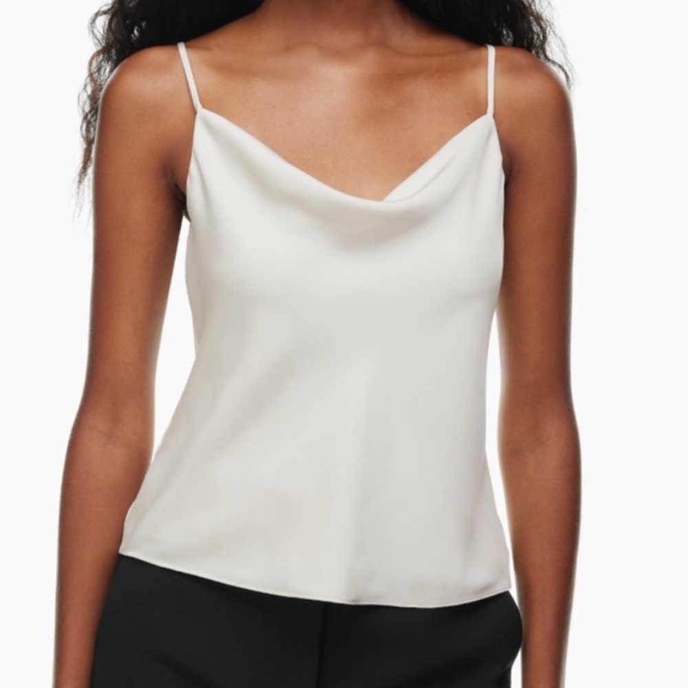 Wilfred Cream Fitted Camisole with Cowl Neck